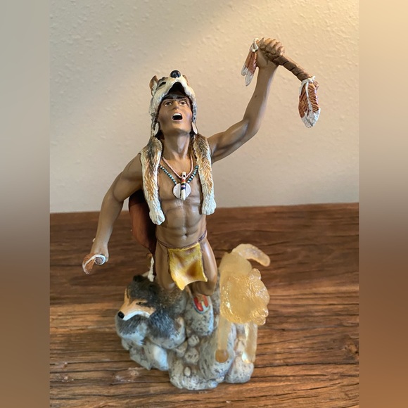 Hamilton 1997 Powerful Spirit of the Wolf Sculptural Collection By Steve Kehrli - Picture 9 of 10